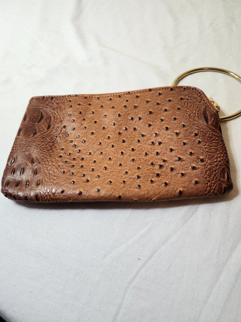Leather Wristlet/Clutch Purse wallet - Picture 2 of 3